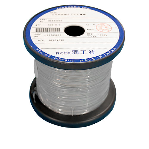 BE03A020-TA ラッピング用ジュンフロンETFE 0.26mm(AWG30)500mボビン巻